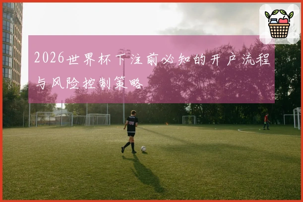 2026世界杯下注前必知的开户流程与风险控制策略